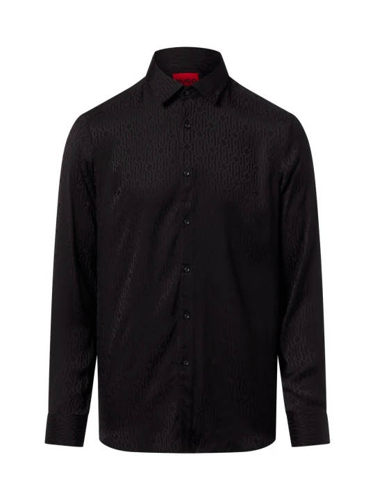 Zdjęcie produktu HUGO Koszula - Kenno Mężczyźni Slim Fit wiskoza czarny