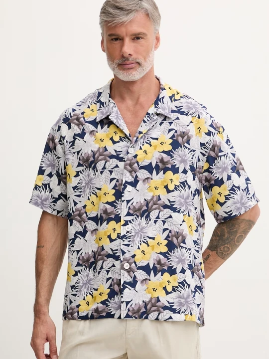 Zdjęcie produktu HUGO koszula plażowa męska BEACH SHIRT RELAXED żółty