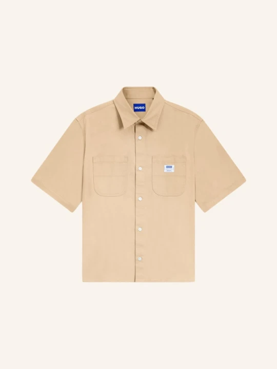 Zdjęcie produktu Hugo Koszula Z Krótkim Rękawem Ebwin Comfort Fit beige