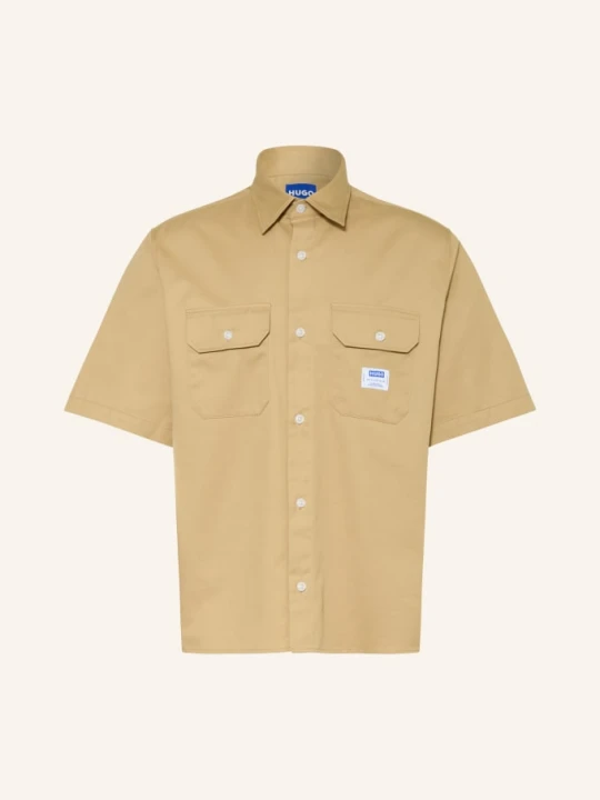 Zdjęcie produktu Hugo Koszula Z Krótkim Rękawem Ekyno Comfort Fit beige JASNOBRĄZOWY