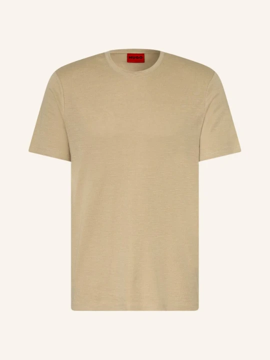 Zdjęcie produktu Hugo Koszulka Dulerostee Z Lnem beige