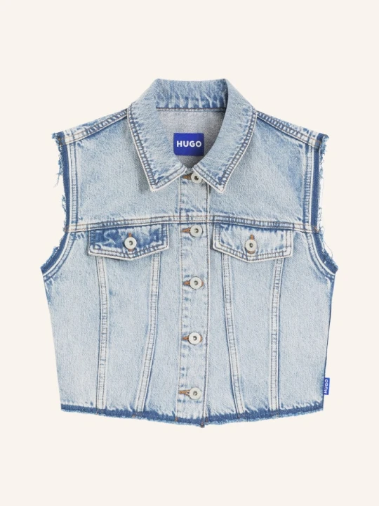Zdjęcie produktu Hugo Krótka Kamizelka Jeansowa Garis blau