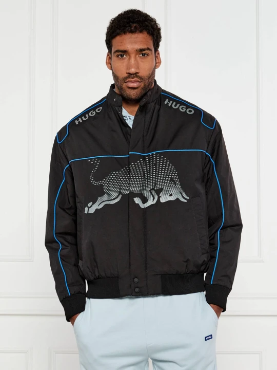 Zdjęcie produktu HUGO Kurtka bomber RB | HUGO x Racing Bulls | Regular Fit czarny