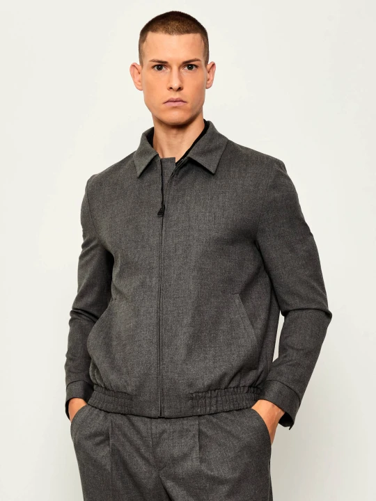 Zdjęcie produktu HUGO Kurtka Hellys241F1X | Modern fit | z dodatkiem wełny szary