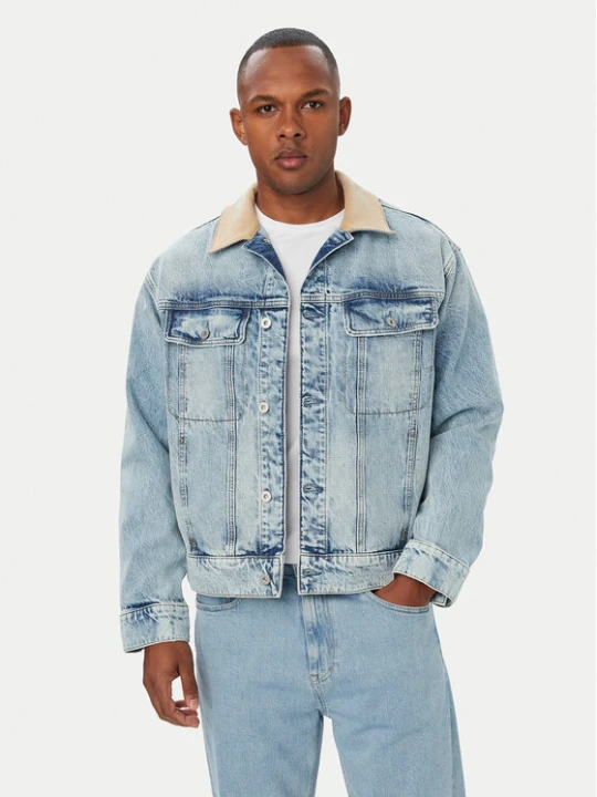 Zdjęcie produktu HUGO Kurtka jeansowa Erlo 50563343 Niebieski jasny Relaxed Fit