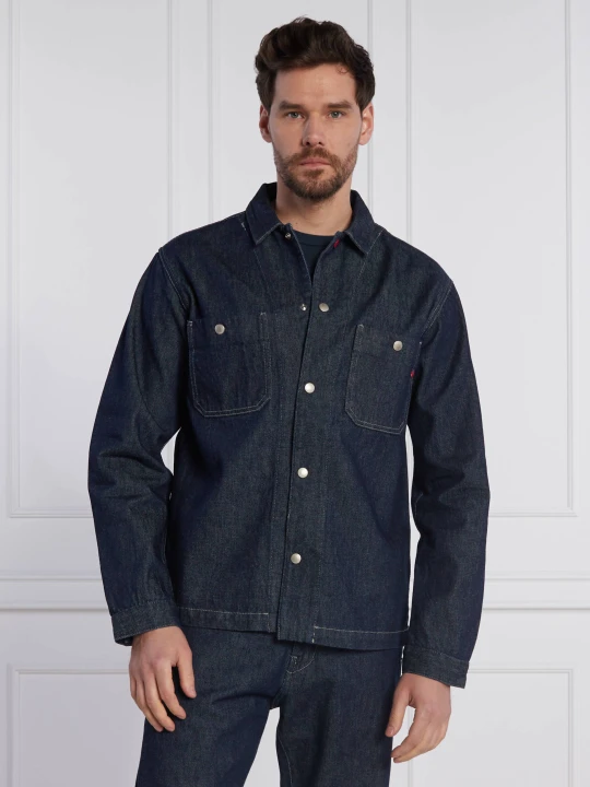 Zdjęcie produktu HUGO Kurtka jeansowa HUGO x REPLAY SartoOS | Regular Fit granatowy