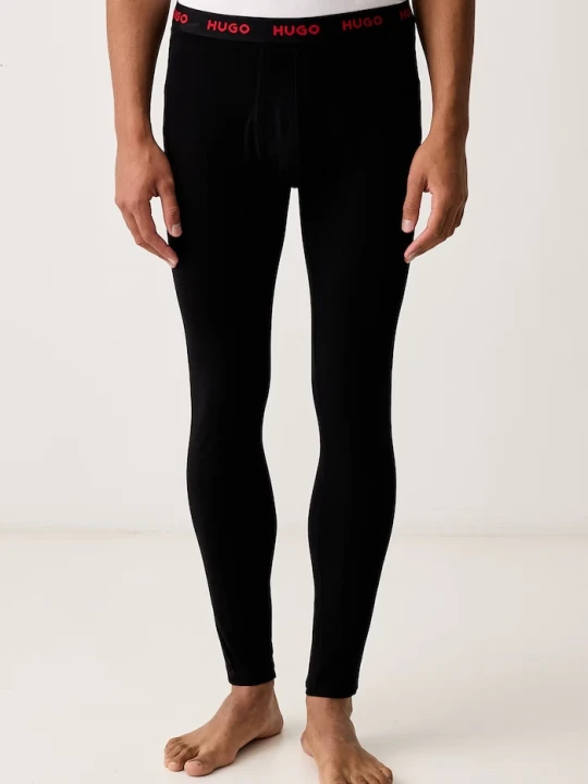 Zdjęcie produktu HUGO legginsy męskie bawełniane z elastanem LONG JOHNNY czarny