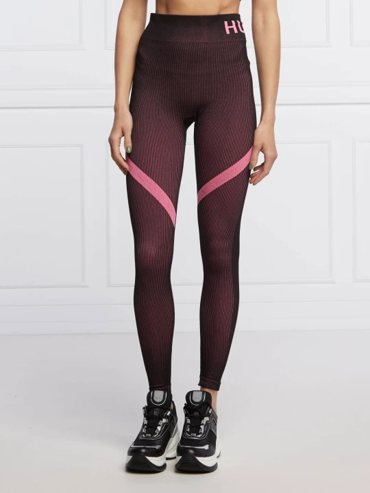 Zdjęcie produktu HUGO Legginsy Nalessa | Slim Fit bordowy