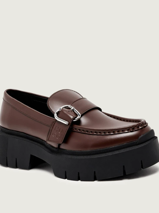 Zdjęcie produktu HUGO Loafersy Kris_NewLoafer_BROM brązowy