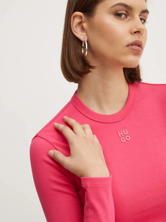 Zdjęcie produktu HUGO longsleeve Dafilomena_3 różowy