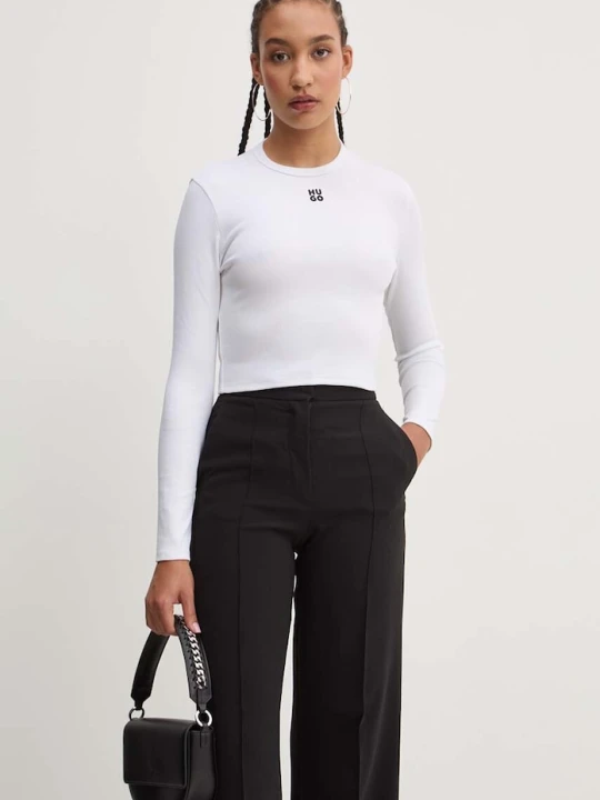 Zdjęcie produktu HUGO longsleeve Dafilomena_3 biały