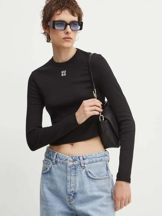 Zdjęcie produktu HUGO longsleeve Dafilomena_3 czarny