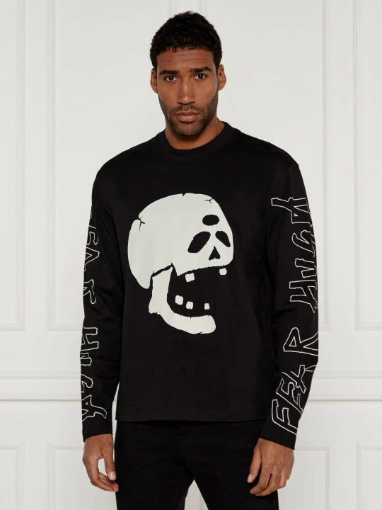 Zdjęcie produktu HUGO Longsleeve Dirabbilon_solid | Loose fit czarny