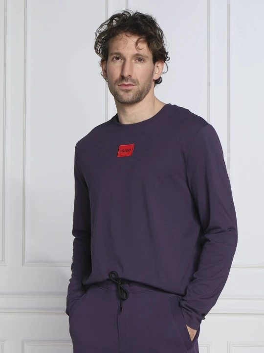 Zdjęcie produktu HUGO Longsleeve Diragolo | Regular Fit fioletowy