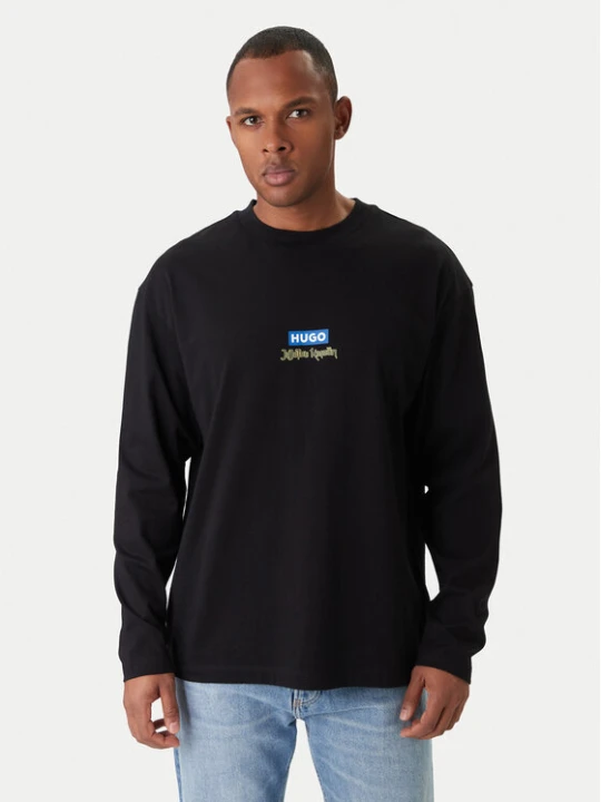 Zdjęcie produktu HUGO Longsleeve Nichaboso JJK 50554835 Czarny Relaxed Fit