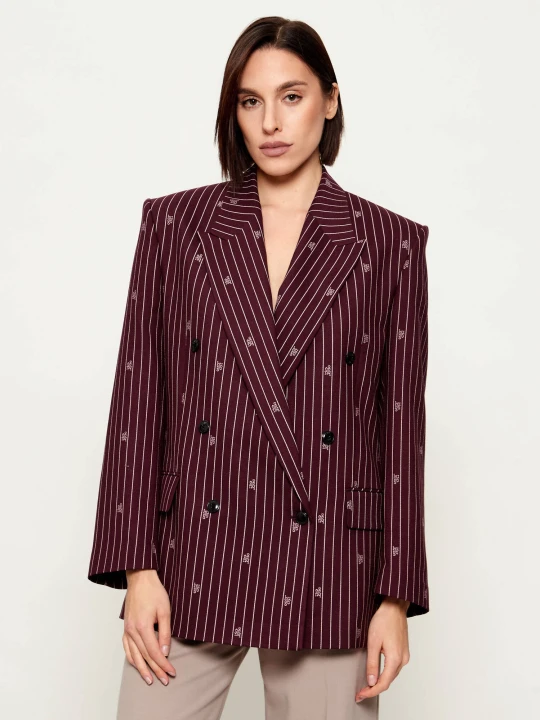 Zdjęcie produktu HUGO Marynarka Antegi | Oversize fit bordowy