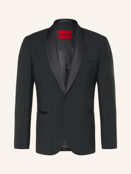 Zdjęcie produktu Hugo Marynarka Smokingowa Arti O Kroju Extra Slim Fit schwarz 001 BLACK