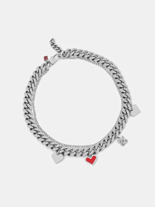 Zdjęcie produktu HUGO naszyjnik E-VALENTINCHARMS-NEC srebrny