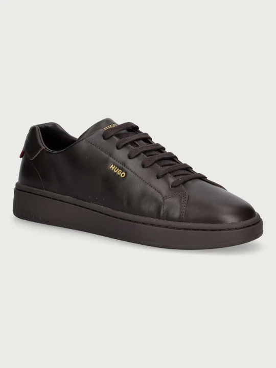 Zdjęcie produktu HUGO Neston sneakersy męskie skórzane brązowy