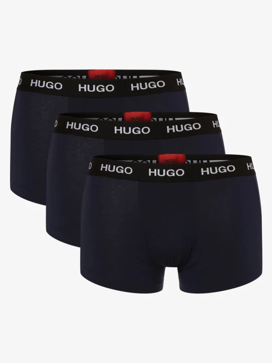 Zdjęcie produktu HUGO Obcisłe bokserki pakowane po 3 szt. Mężczyźni Bawełna niebieski