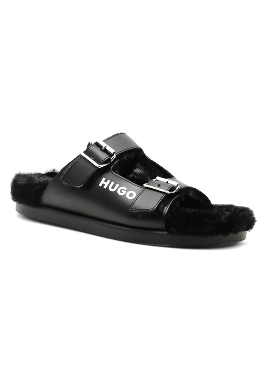 Zdjęcie produktu HUGO Ocieplane obuwie domowe Jumble Buckle czarny