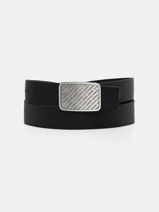 Zdjęcie produktu HUGO pasek męski skórzany Giacob_Sz40 czarny