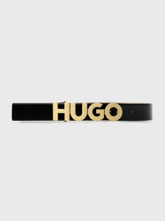 Zdjęcie produktu HUGO pasek skórzany czarny