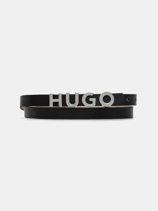 Zdjęcie produktu HUGO damska skórzana Zula Belt 1, 5cm czarny