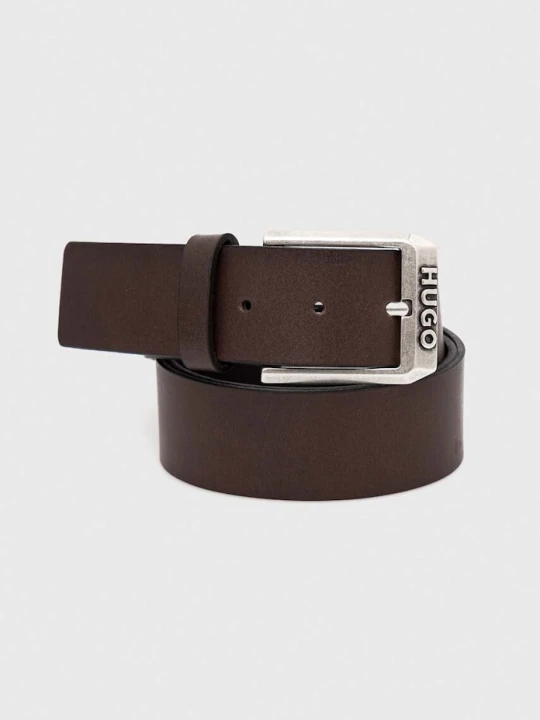Zdjęcie produktu HUGO pasek męski skórzany Gelio-C_Sz40 brązowy
