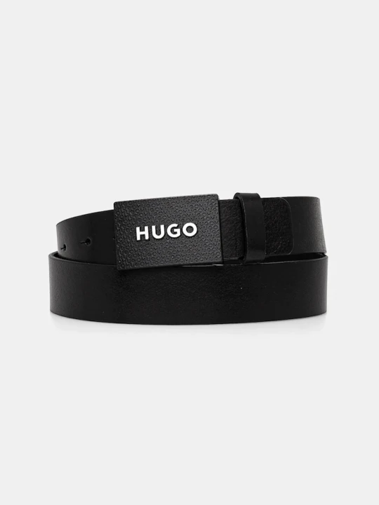 Zdjęcie produktu HUGO pasek męski skórzany Gilao-Z_Sz35 czarny