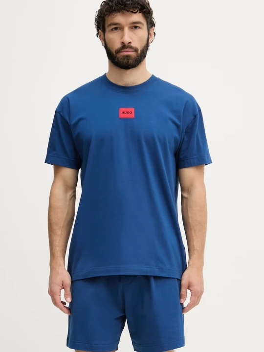 Zdjęcie produktu HUGO piżama dwuczęściowa męska GALAXY SHORT SET niebieski