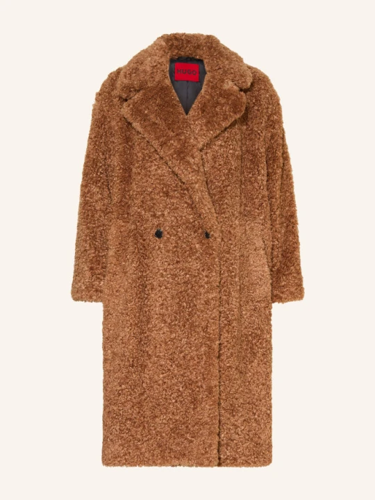 Zdjęcie produktu Hugo Płaszcz Z Futra Teddy Malite-1 beige KONIAKOWY