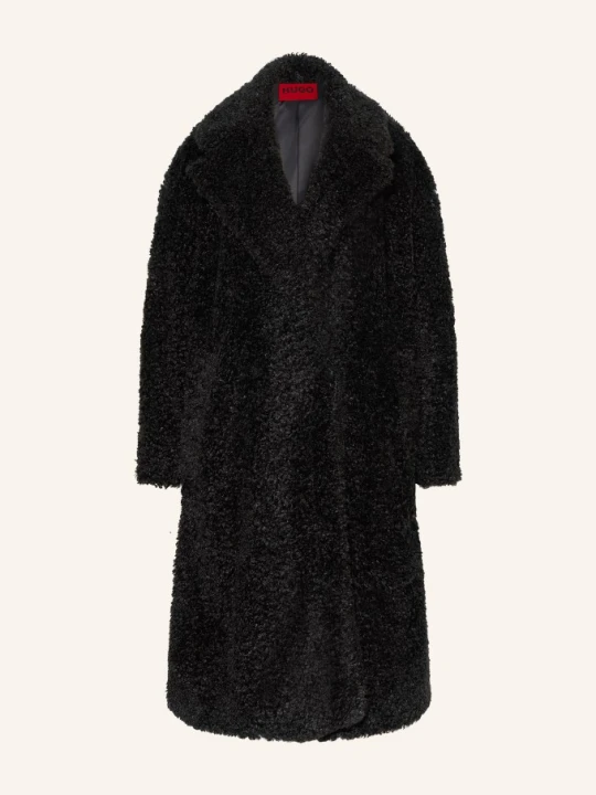 Zdjęcie produktu Hugo Płaszcz Z Futra Teddy Malite-1 schwarz CZARNY