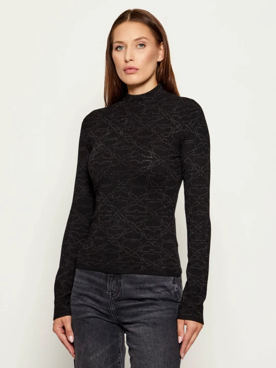 Zdjęcie produktu HUGO Półgolf Sinepro | Slim Fit czarny