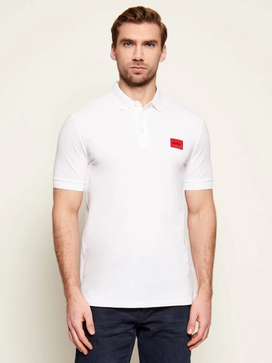 Zdjęcie produktu HUGO Polo Dereso 222 | Slim Fit biały