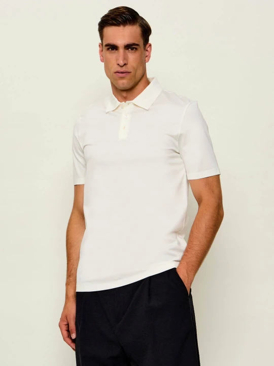 Zdjęcie produktu HUGO Polo Dimerspolon | Slim Fit | mercerised biały