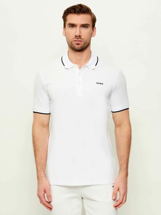 Zdjęcie produktu HUGO Polo Dinoso222 | Slim Fit biały