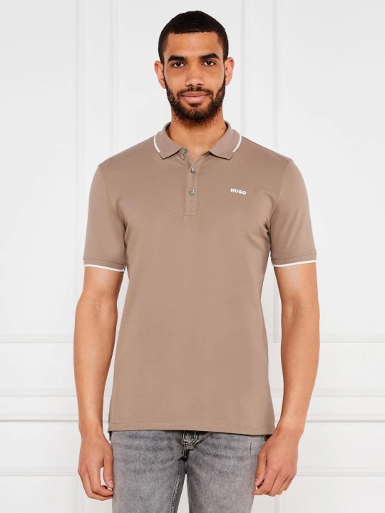 Zdjęcie produktu HUGO Polo Dinoso222 | Slim Fit beżowy