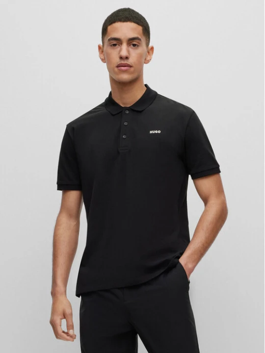 Zdjęcie produktu Hugo Polo Donos222 50466182 Czarny Regular Fit