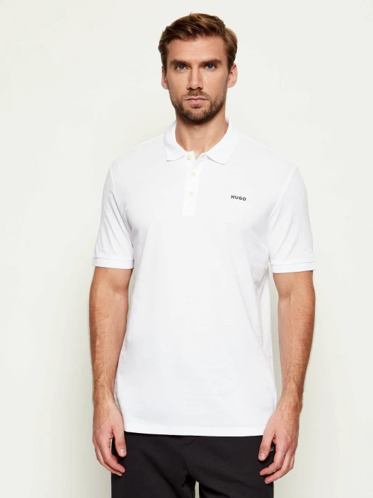 Zdjęcie produktu HUGO Polo Donos222 | Regular Fit biały