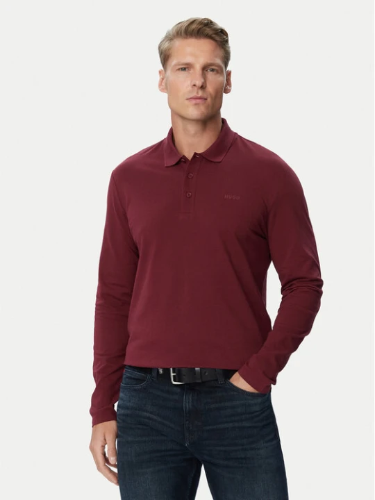 Zdjęcie produktu HUGO Polo Donoslong 50547358 Bordowy Regular Fit