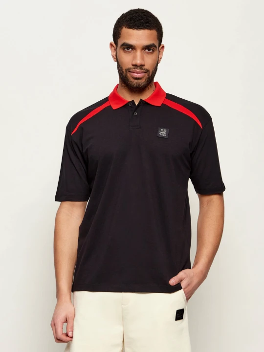 Zdjęcie produktu HUGO Polo Dunios | Hugo x Racing Bulls | Relaxed fit czarny