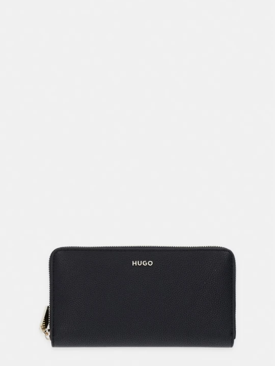 Zdjęcie produktu HUGO portfel damski z imitacji skóry Orin 2.0 ZipA Wallet czarny