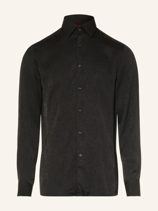Zdjęcie produktu Hugo Satynowa Koszula Kenno Slim Fit schwarz CZARNY