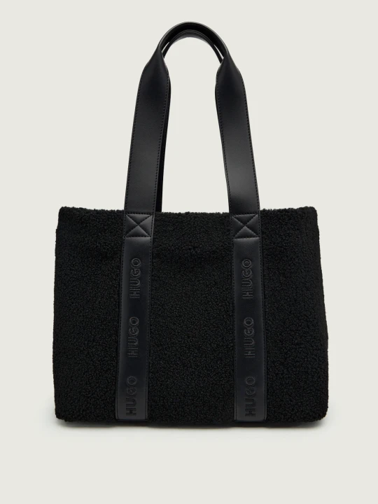 Zdjęcie produktu HUGO Shopperka Becky SH | shearling czarny