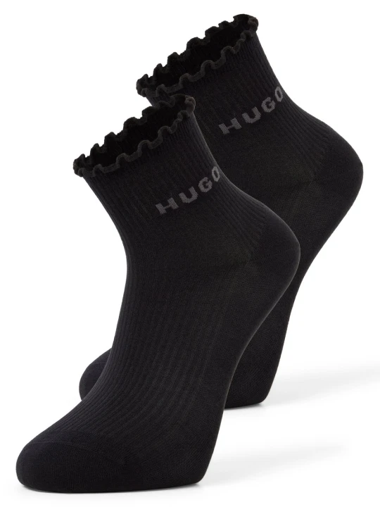 Zdjęcie produktu HUGO skarpetki do trampek w 2-paku - Sałata Kobiety czarny