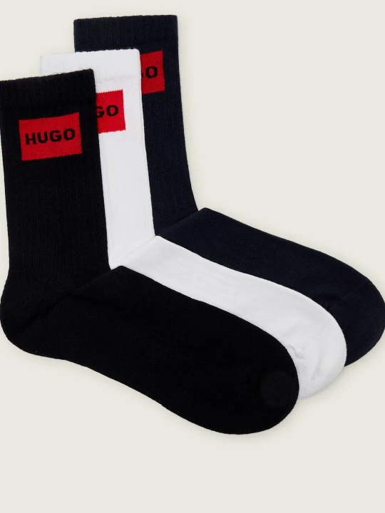 Zdjęcie produktu HUGO Skarpety 3-pack 3P QS RIB LABEL CC czarny
