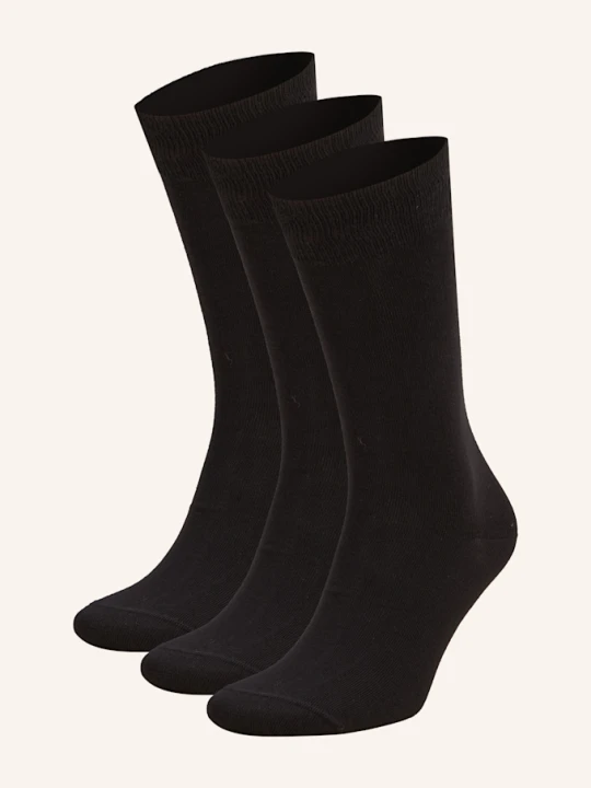 Zdjęcie produktu Hugo Skarpety, 3 Pary schwarz 001 BLACK