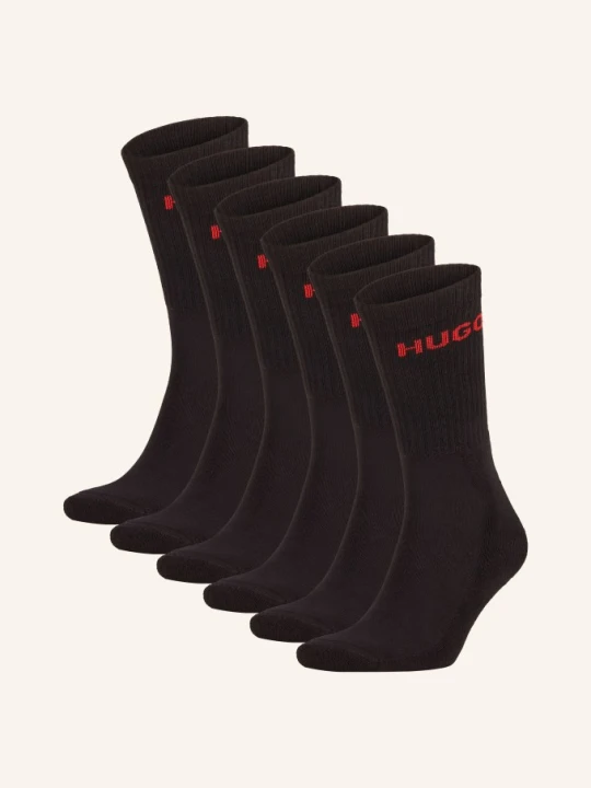 Zdjęcie produktu Hugo Skarpety, 6 Par schwarz 001 BLACK