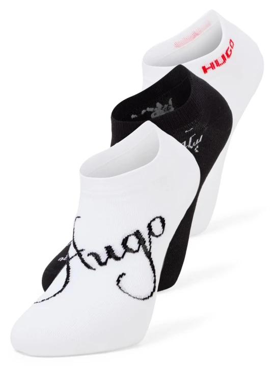 Zdjęcie produktu HUGO Skarpety do sneakersów w zestawie 3 par Kobiety czarny | biały